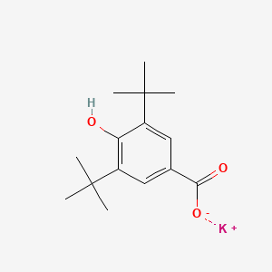 molecular formula C15H21KO3 B13770051 Potassium 3,5-bis(tert-butyl)-4-hydroxybenzoate CAS No. 68698-64-6