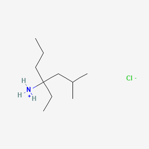 molecular formula C10H24ClN B13770063 4-Ethyl-2-methyl-4-heptanamine hydrochloride CAS No. 56065-49-7