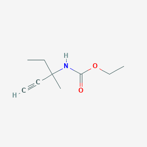 molecular formula C9H15NO2 B13770103 ethyl N-(3-methylpent-1-yn-3-yl)carbamate CAS No. 6970-81-6