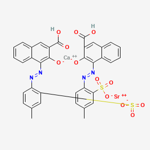 molecular formula C36H24CaN4O12S2Sr B13770141 calcium;strontium;2-[(3-carboxy-2-oxidonaphthalen-1-yl)diazenyl]-5-methylbenzenesulfonate CAS No. 55491-44-6