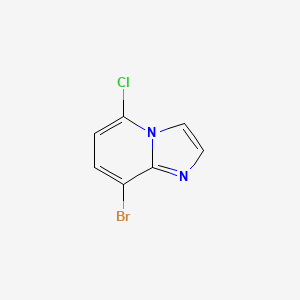 molecular formula C7H4BrClN2 B1377015 8-Bromo-5-chloroimidazo[1,2-a]pyridine CAS No. 442127-52-8