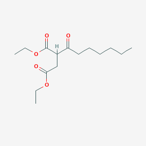 molecular formula C15H26O5 B13770241 2-Heptanoyl-succinic acid diethyl ester CAS No. 73642-76-9