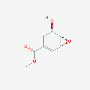 molecular formula C8H10O4 B13770267 methyl (1R,5R,6S)-5-hydroxy-7-oxabicyclo[4.1.0]hept-2-ene-3-carboxylate CAS No. 90866-43-6