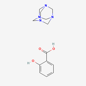 molecular formula C13H18N4O3 B13770291 Methenamine salicylate CAS No. 620-34-8