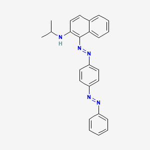 molecular formula C25H23N5 B13770302 N-(Isopropyl)-1-[[4-(phenylazo)phenyl]azo]naphthalen-2-amine CAS No. 64181-63-1
