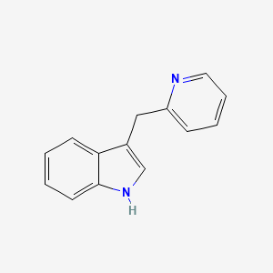 molecular formula C14H12N2 B13770342 Indole, 3-(2-pyridylmethyl)- CAS No. 5580-44-9