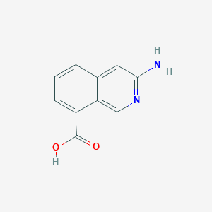 molecular formula C10H8N2O2 B1377045 3-Aminoisoquinoline-8-carboxylic acid CAS No. 1337882-40-2