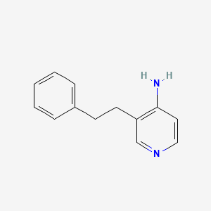 molecular formula C13H14N2 B13770555 3-(2-Phenylethyl)pyridin-4-amine CAS No. 6635-94-5