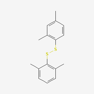 molecular formula C16H18S2 B13770676 Disulfide, 2,4-dimethylphenyl 2,6-dimethylphenyl CAS No. 65087-04-9