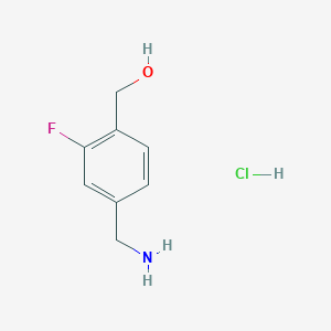 [4-(Aminomethyl)-2-fluorophenyl]methanol hydrochloride
