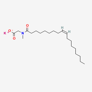 molecular formula C21H38KNO3 B13770726 Glycine, N-methyl-N-(1-oxo-9-octadecenyl)-, potassium salt, (Z)- CAS No. 76622-74-7