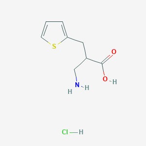 3-Amino-2-[(thiophen-2-yl)methyl]propanoic acid hydrochloride