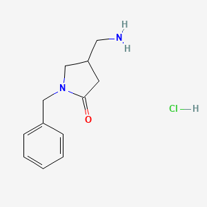 4-(Aminomethyl)-1-benzylpyrrolidin-2-one hydrochloride