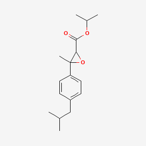 molecular formula C17H24O3 B13770753 Isopropyl 3-methyl-3-(p-isobutylphenyl)oxirane-2-carboxylate CAS No. 53500-83-7