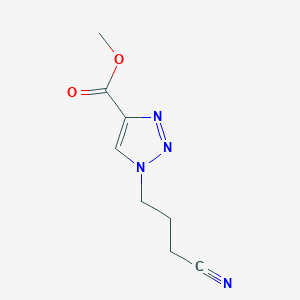 methyl 1-(3-cyanopropyl)-1H-1,2,3-triazole-4-carboxylate