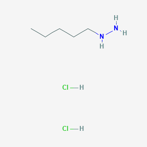 molecular formula C5H15ClN2 B1377082 Pentylhydrazine dihydrochloride CAS No. 1423025-99-3