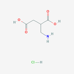 2-(Aminomethyl)butanedioic acid hydrochloride
