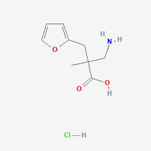 3-Amino-2-(furan-2-ylmethyl)-2-methylpropanoic acid hydrochloride