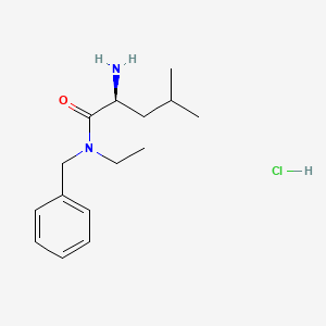 (2S)-2-amino-N-benzyl-N-ethyl-4-methylpentanamide hydrochloride
