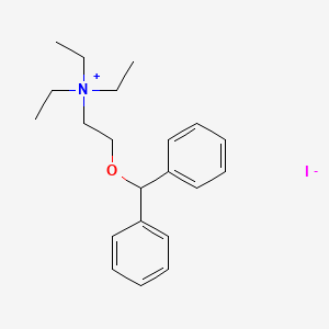 molecular formula C21H30INO B13770865 Ammonium, (2-(diphenylmethoxy)ethyl)triethyl-, iodide CAS No. 77967-11-4