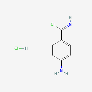 4-Aminobenzene-1-carbonimidoyl chloride hydrochloride