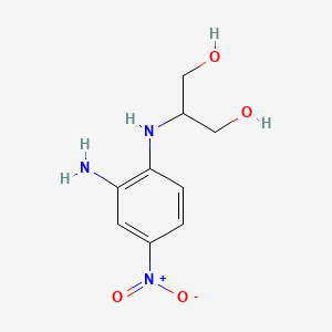 molecular formula C9H13N3O4 B13770907 1,3-Propanediol, 2-[(2-amino-4-nitrophenyl)amino]- CAS No. 68715-88-8