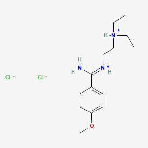 molecular formula C14H25Cl2N3O B13770959 N-(2-Diethylaminoethyl)-4-methoxybenzamidine dihydrochloride CAS No. 66842-88-4
