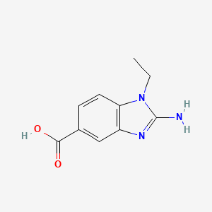 2-amino-1-ethyl-1H-1,3-benzodiazole-5-carboxylic acid