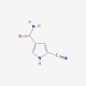 5-cyano-1H-pyrrole-3-carboxamide