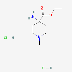 Ethyl 4-amino-1-methylpiperidine-4-carboxylate dihydrochloride