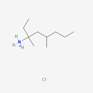 molecular formula C10H24ClN B13771065 3,5-Dimethyl-3-octanamine hydrochloride CAS No. 56065-50-0