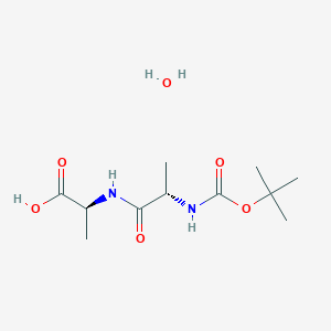 molecular formula C11H22N2O6 B13771097 Boc-L-Ala-L-ala 