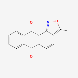 molecular formula C16H9NO3 B13771103 3-Methylanthra(1,2-c)isoxazole-6,11-dione CAS No. 58369-03-2