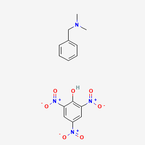 molecular formula C15H16N4O7 B13771204 N,N-dimethyl-1-phenylmethanamine;2,4,6-trinitrophenol CAS No. 5353-69-5