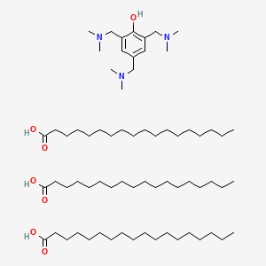 molecular formula C69H135N3O7 B13771207 octadecanoic acid;2,4,6-tris[(dimethylamino)methyl]phenol CAS No. 64426-45-5