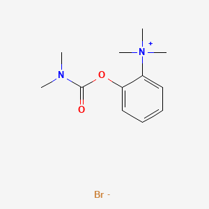 molecular formula C12H19BrN2O2 B13771220 (2-Hydroxyphenyl)trimethylammonium bromide dimethylcarbamate (ester) CAS No. 66967-87-1