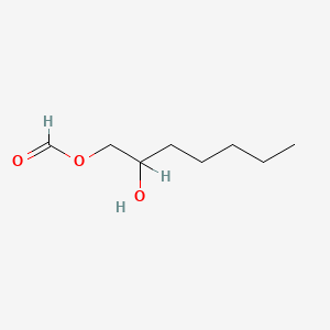 molecular formula C8H16O3 B13771355 2-Hydroxyheptyl formate CAS No. 68443-65-2