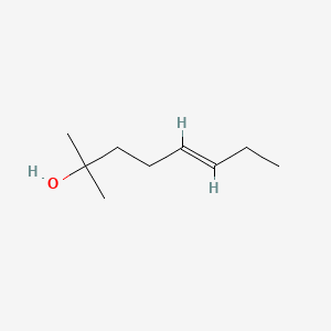 molecular formula C9H18O B13771358 (E)-2-Methyloct-5-en-2-ol CAS No. 55928-73-9