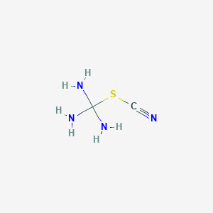 molecular formula C2H6N4S B13771361 Triaminomethyl thiocyanate CAS No. 7253-03-4