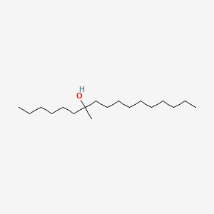 molecular formula C18H38O B13771369 7-Methyl-7-heptadecanol CAS No. 55723-93-8