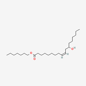 molecular formula C25H48O3 B13771385 Heptyl 12-hydroxyoleate CAS No. 98167-55-6