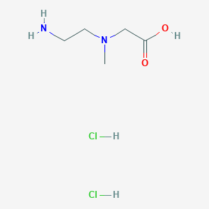 molecular formula C5H14Cl2N2O2 B1377141 2-[(2-Aminoethyl)(methyl)amino]acetic acid dihydrochloride CAS No. 1423033-75-3