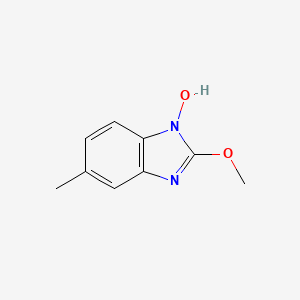 molecular formula C9H10N2O2 B13771424 2-Methoxy-5-methyl-1H-benzo[d]imidazol-1-ol 