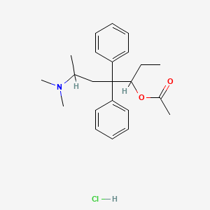 molecular formula C23H32ClNO2 B13771471 Methadyl acetate hydrochloride 