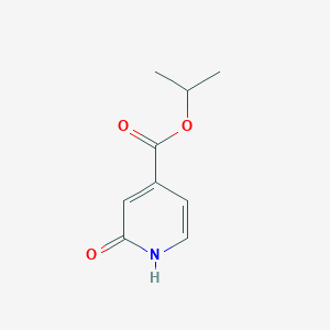 molecular formula C9H11NO3 B1377149 Propan-2-yl 2-hydroxypyridine-4-carboxylate CAS No. 1423025-03-9