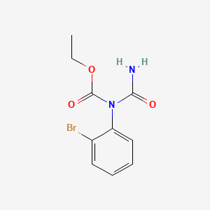 molecular formula C10H11BrN2O3 B13771503 ethyl N-(2-bromophenyl)-N-carbamoylcarbamate CAS No. 71235-94-4