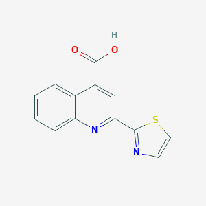 molecular formula C13H8N2O2S B13771518 2-(1,3-Thiazol-2-yl)quinoline-4-carboxylic acid 