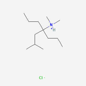 molecular formula C13H30ClN B13771545 4-Propyl-N,N,2-trimethyl-4-heptanamine hydrochloride CAS No. 64467-57-8