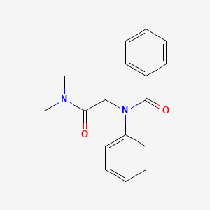 molecular formula C17H18N2O2 B13771565 Benzanilide, N-((dimethylcarbamoyl)methyl)- CAS No. 94802-50-3