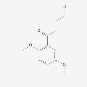 molecular formula C12H15ClO3 B13771588 4-Chloro-1-(2,5-dimethoxyphenyl)butan-1-one CAS No. 91767-62-3
